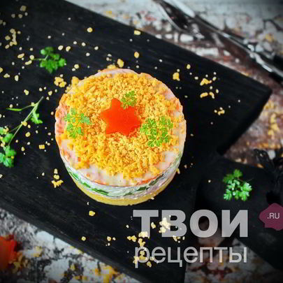 Салат Мимоза с тунцом