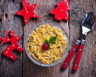 Салат мимоза со шпротами