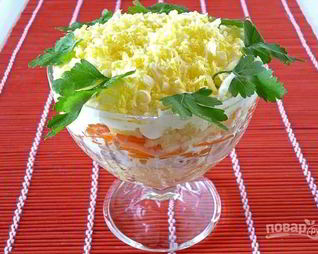 Салат Мимоза со сливочным маслом