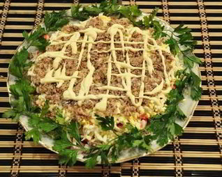 Салат морская капуста крабовые палочки