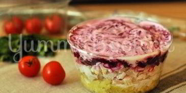 салат мясной