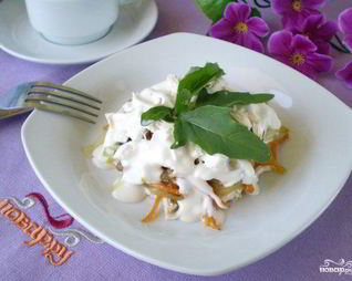 Салат Петровский с грибами