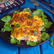 Рецепт Горбуши под шубой в духовке