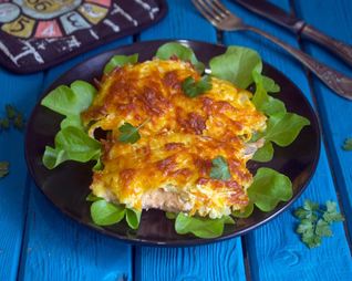 Горбуша под шубой в духовке