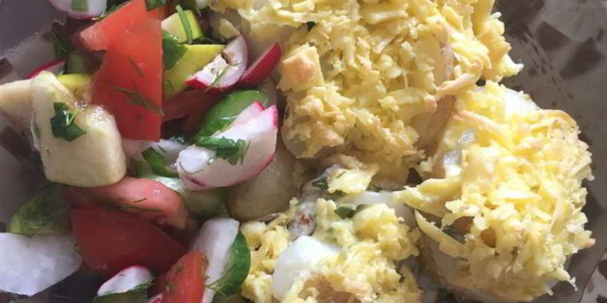 Рецепт картофеля под шубой