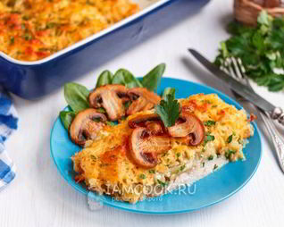 Куриная грудка под шубой в духовке