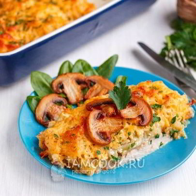 Куриная грудка под шубой в духовке