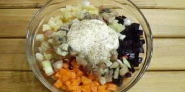 ленивая селедка под шубой