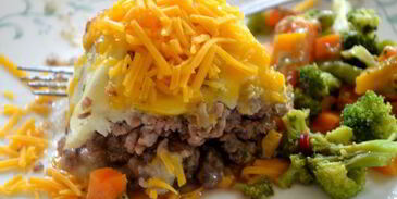 мясной хлеб под шубой