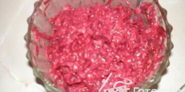 постный рулет из сельди под шубой