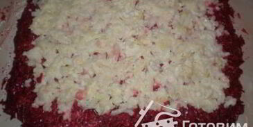 постный рулет из сельди под шубой