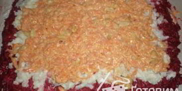 постный рулет из сельди под шубой