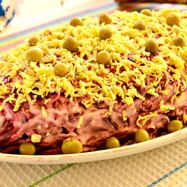 Рецепт Праздничной Селедки под шубой