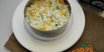 салат крабовый под шубой