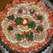 Рецепт Салата Креветки под шубой