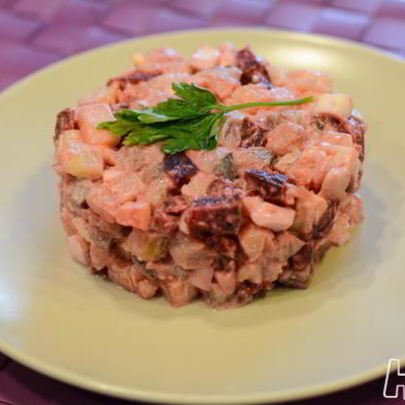 Салат Ленивая селедка под шубой