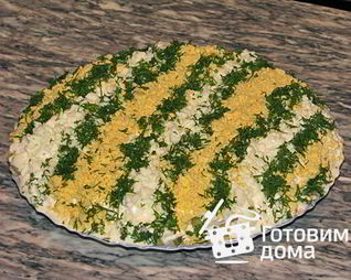 Сельдь под яично-сливочной шубой