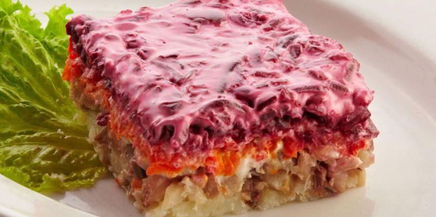 Рецепт селедки под шубой праздничная