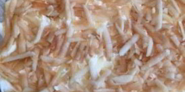 селедка под шубой с семгой и яблоком