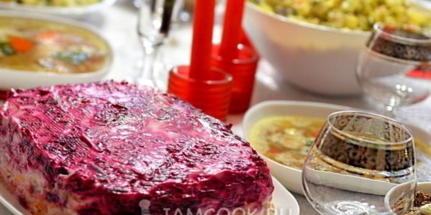 Рецепт селедки под шубой с яблоком