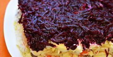 селедка под шубой с яблоком