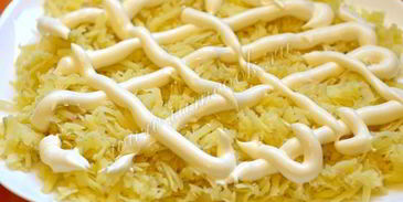 селедка под шубой с яблоком