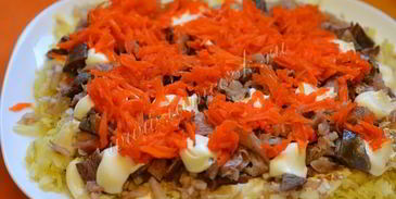 селедка под шубой с яблоком