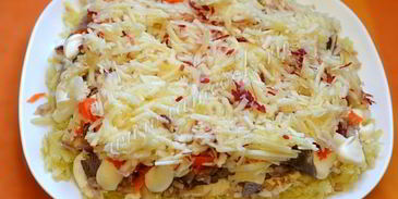 селедка под шубой с яблоком