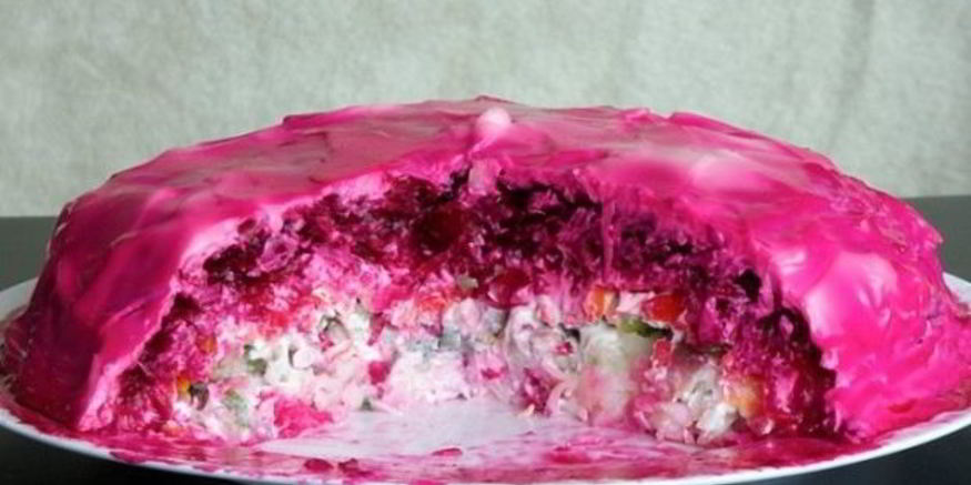 Рецепт селедки под шубой с жареным луком