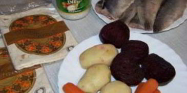 селедка под шубой в лаваше