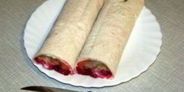 селедка под шубой в лаваше