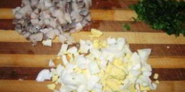 селедка под шубой в тарталетках