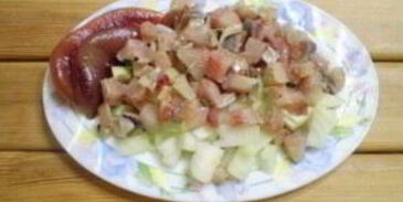 селедка под шубой в виде рулета