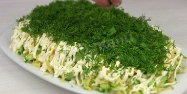 селедка под зеленой шубой с сыром и без свеклы
