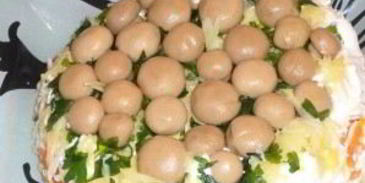 салат полянка