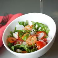 Рецепт Салата с креветками и бальзамическим уксусом