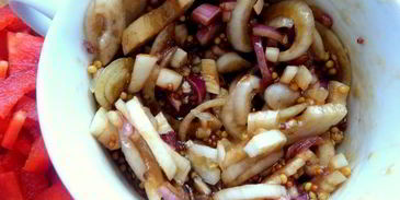 салат с курицей и фасолью весна