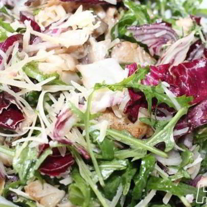 Салат с вешенками