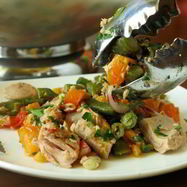 Рецепт Салата со спаржевой фасолью и тунцом