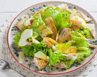 Итальянский Цезарь с курицей