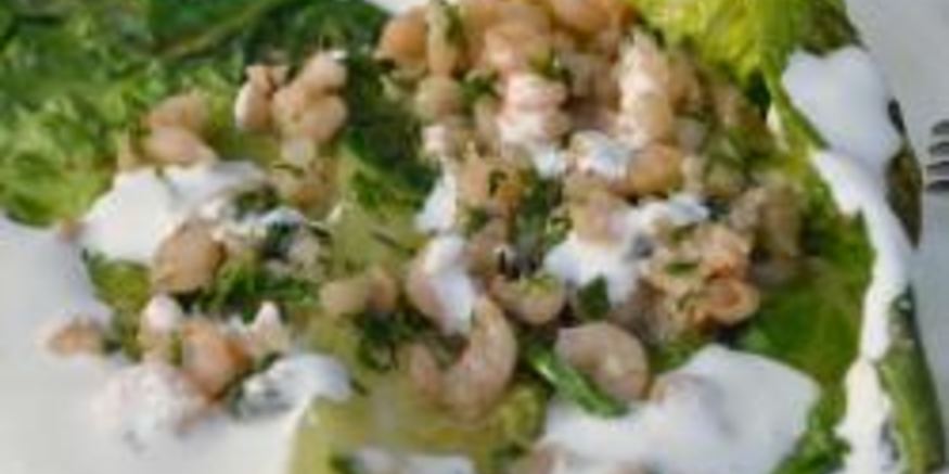 Рецепт оригинального цезаря с креветками