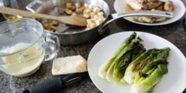 салат цезарь легкий