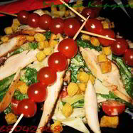 Рецепт Салата Цезарь с курицей и беконом