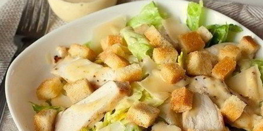 Рецепт салата цезарь с курицей с майонезом