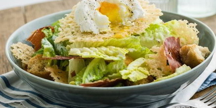 Рецепт салата цезарь с прошутто