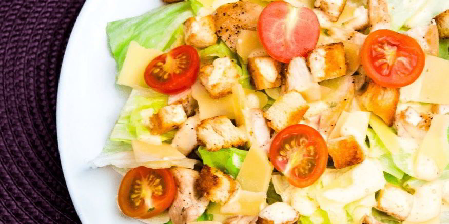 Рецепт салата цезарь с соусом