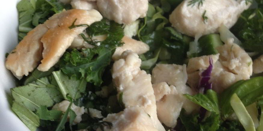 Рецепт салата цезаря с зеленью