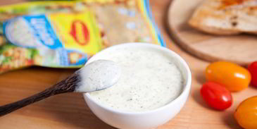 шашлык из куриной грудки под соусом цезарь