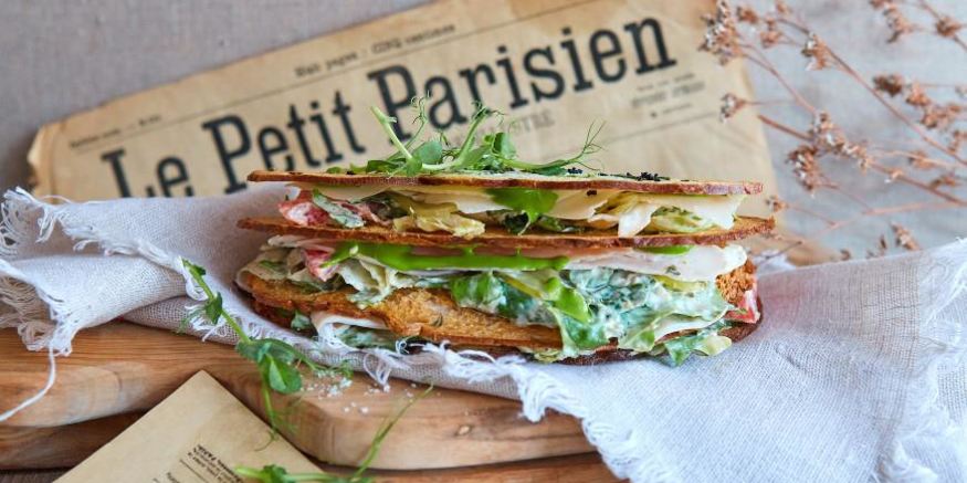 Рецепт сэндвича с салатом цезарь