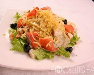 Цезарь с семгой